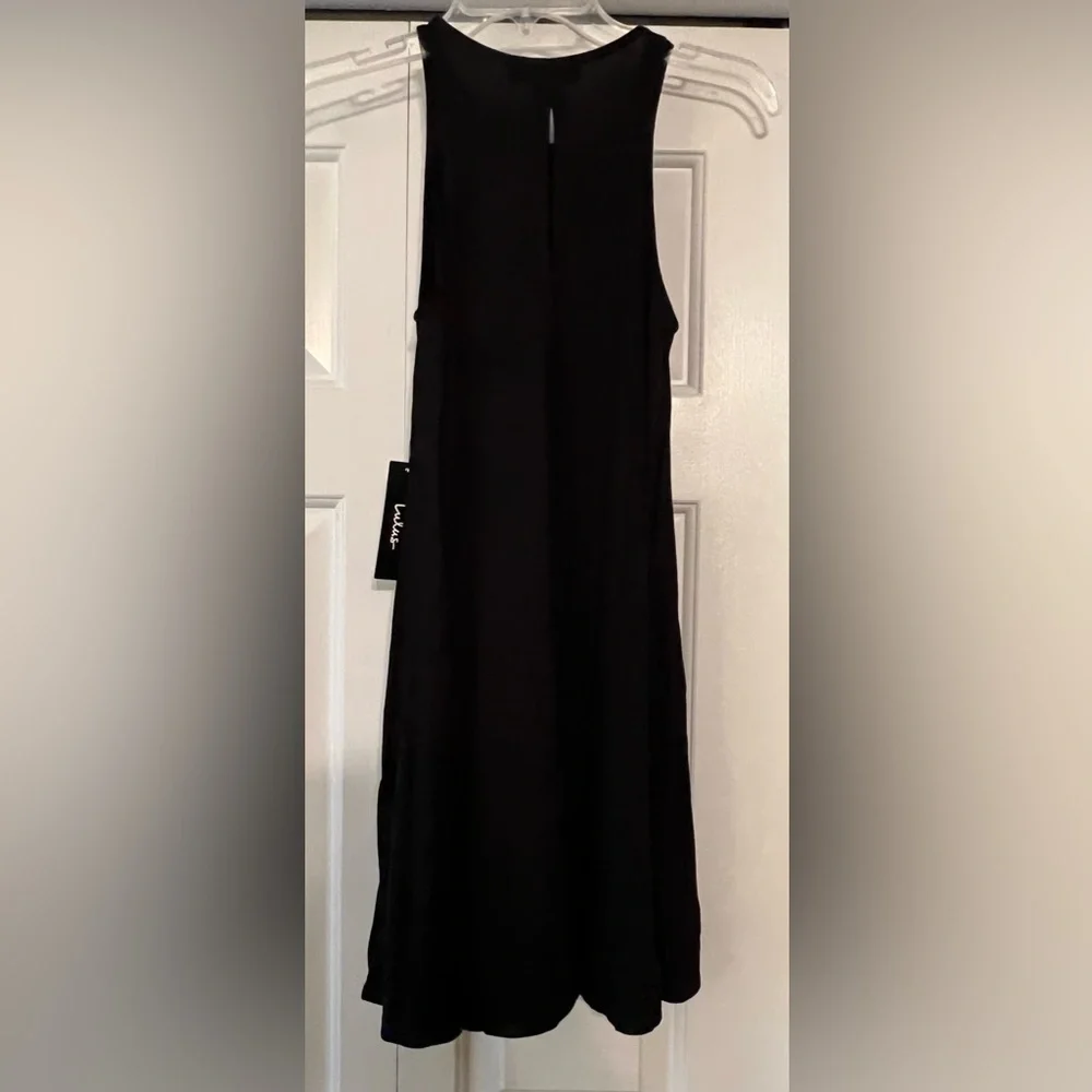 Lulus Women's Tupelo Honey Black Swing Jersey Mini Dress NWT XS #1516 - Picture 9 of 9